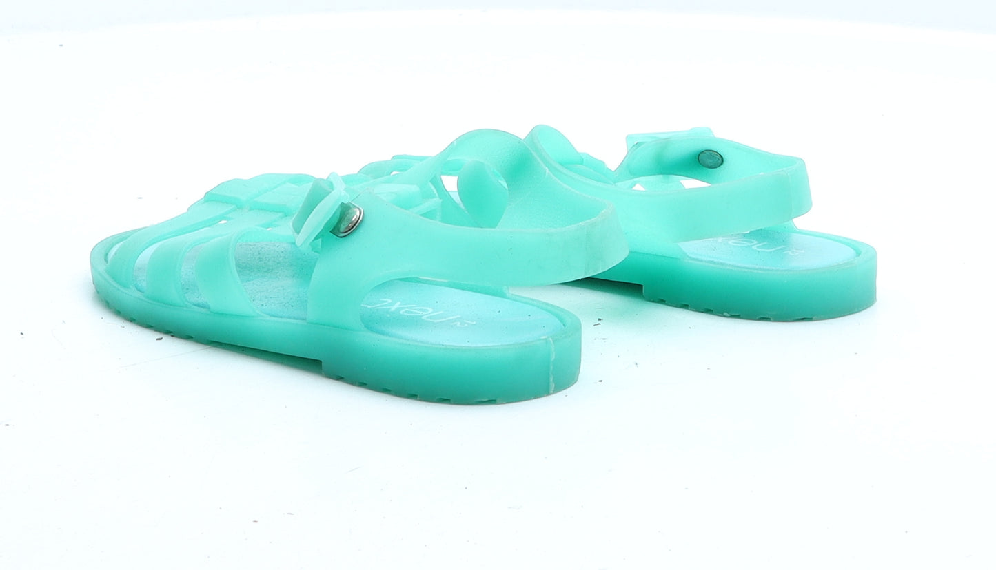 NEXT Girls Green Rubber Fisherman Sandal UK 12
