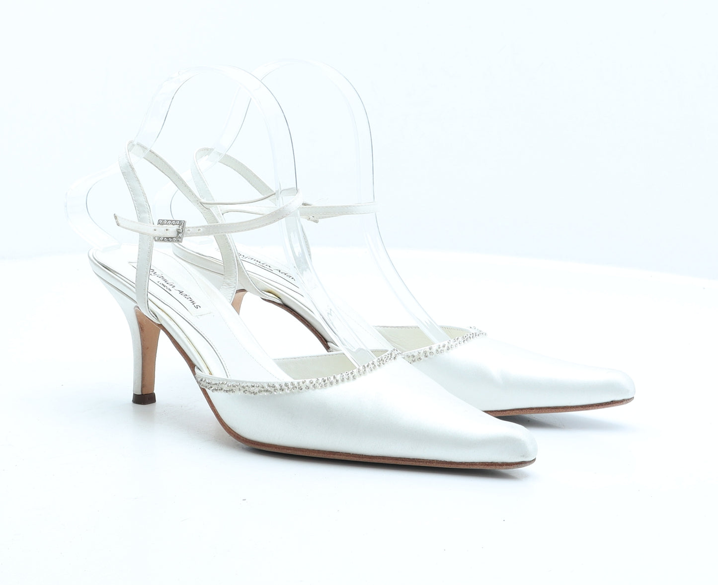 Benjamin Adams Womens White Synthetic Strappy Heel UK 6 39