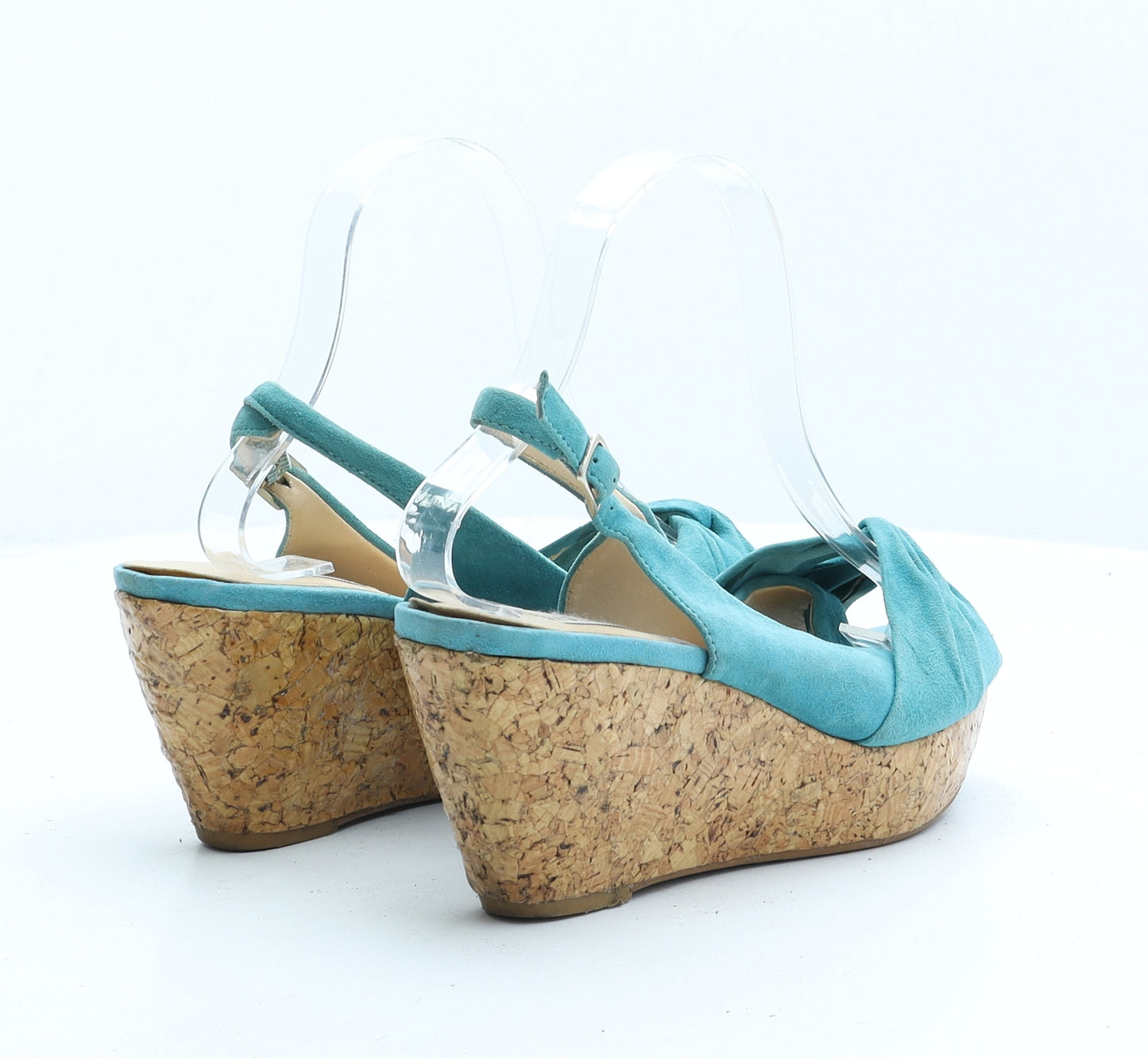 Dune Womens Green Suede Slingback Heel UK 5 38
