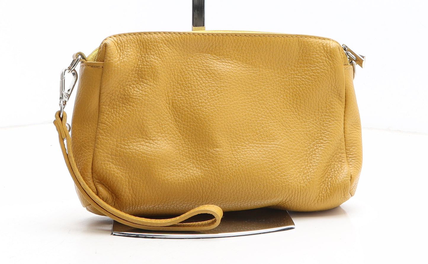 Preworn Womens Yellow Polyethylene Crossbody Size Small