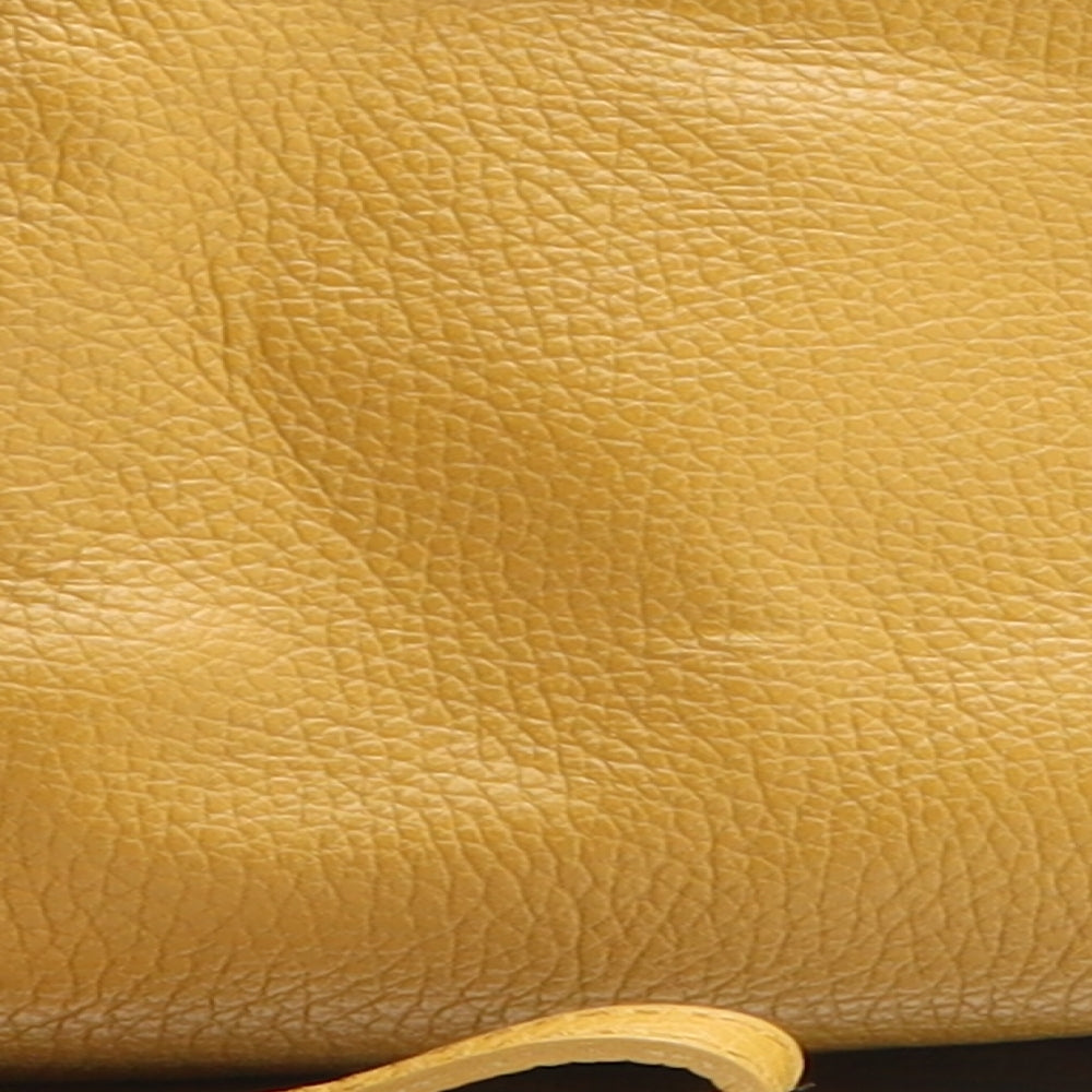 Preworn Womens Yellow Polyethylene Crossbody Size Small