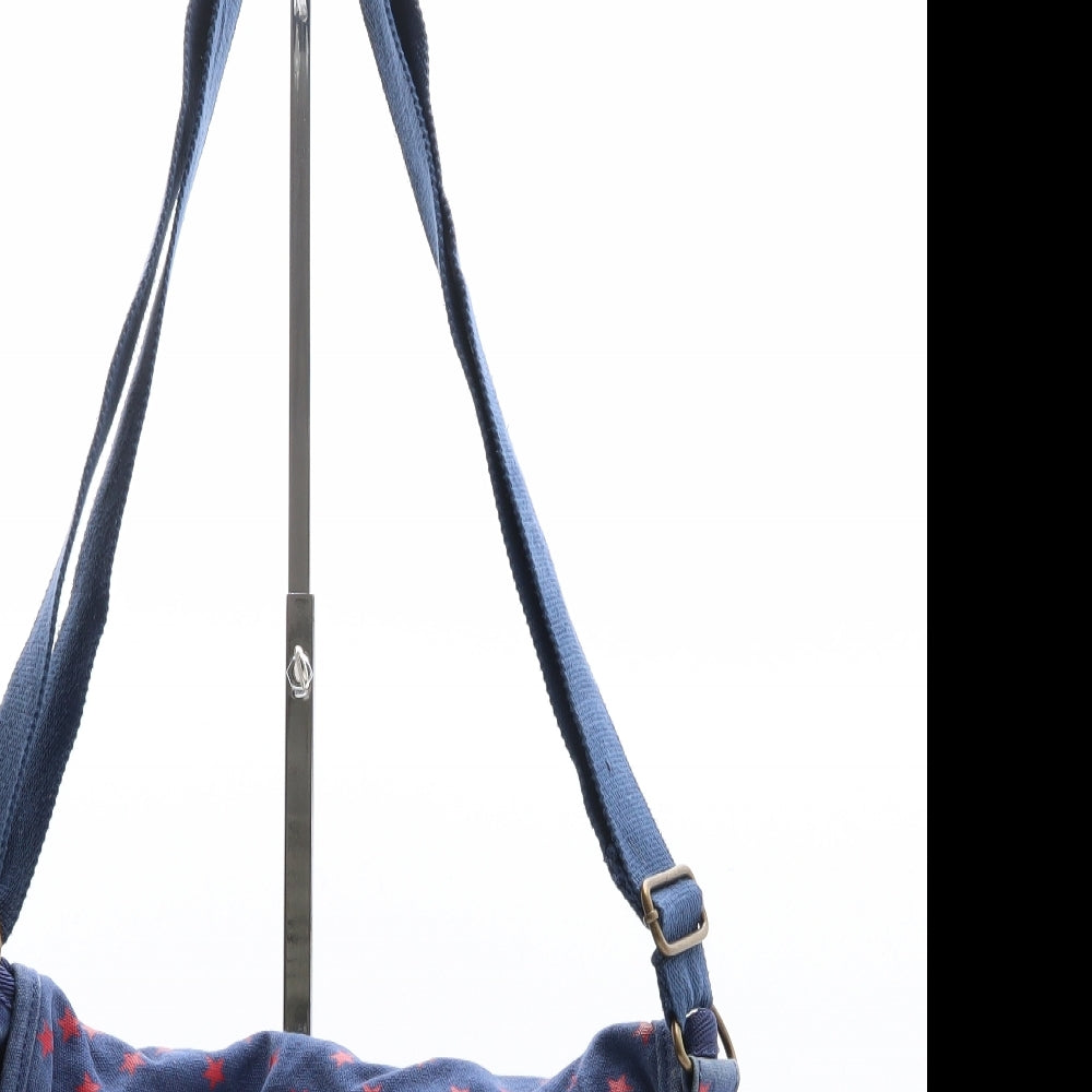 Superdry Womens Blue Geometric Cotton Crossbody Size Medium - Stars