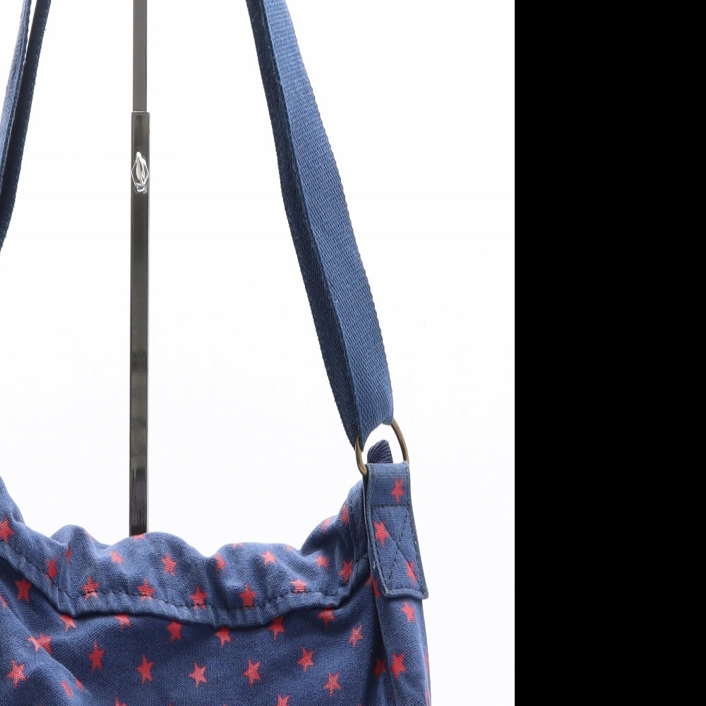 Superdry Womens Blue Geometric Cotton Crossbody Size Medium - Stars