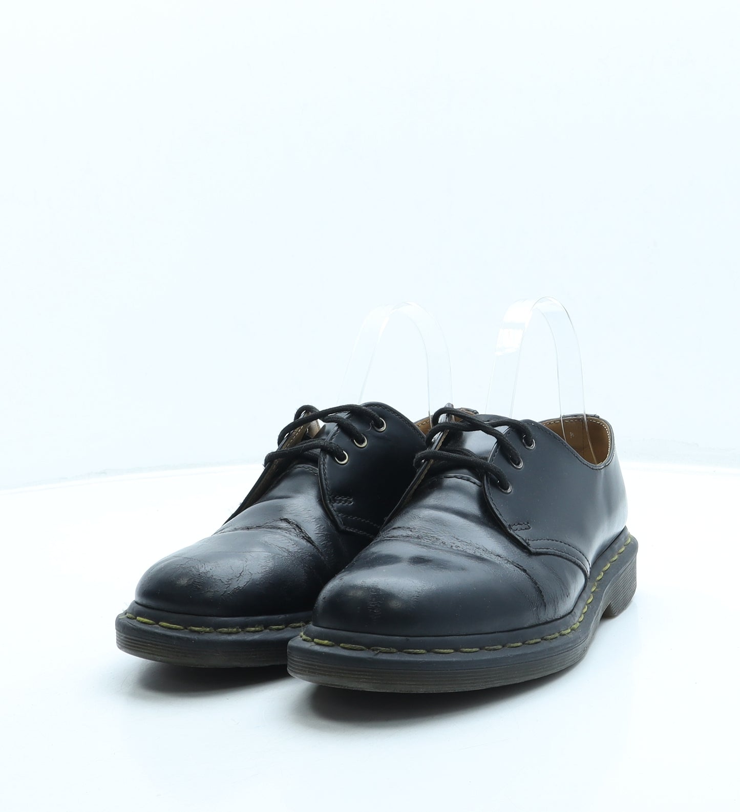 Dr. Martens Womens Black Leather Oxford Flat UK 5 38