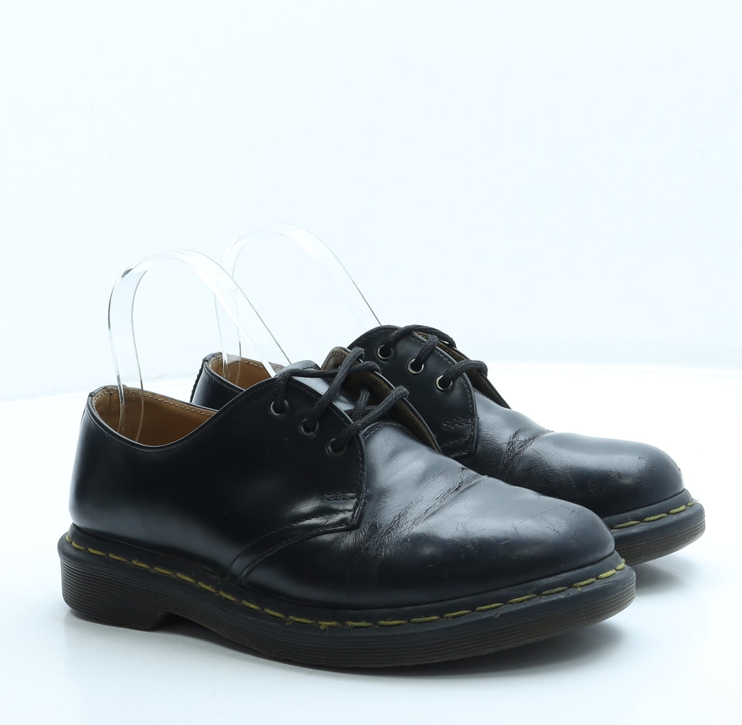 Dr. Martens Womens Black Leather Oxford Flat UK 5 38