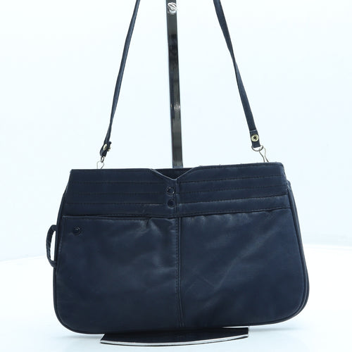 Salisburys Womens Blue Leather Crossbody Size Small