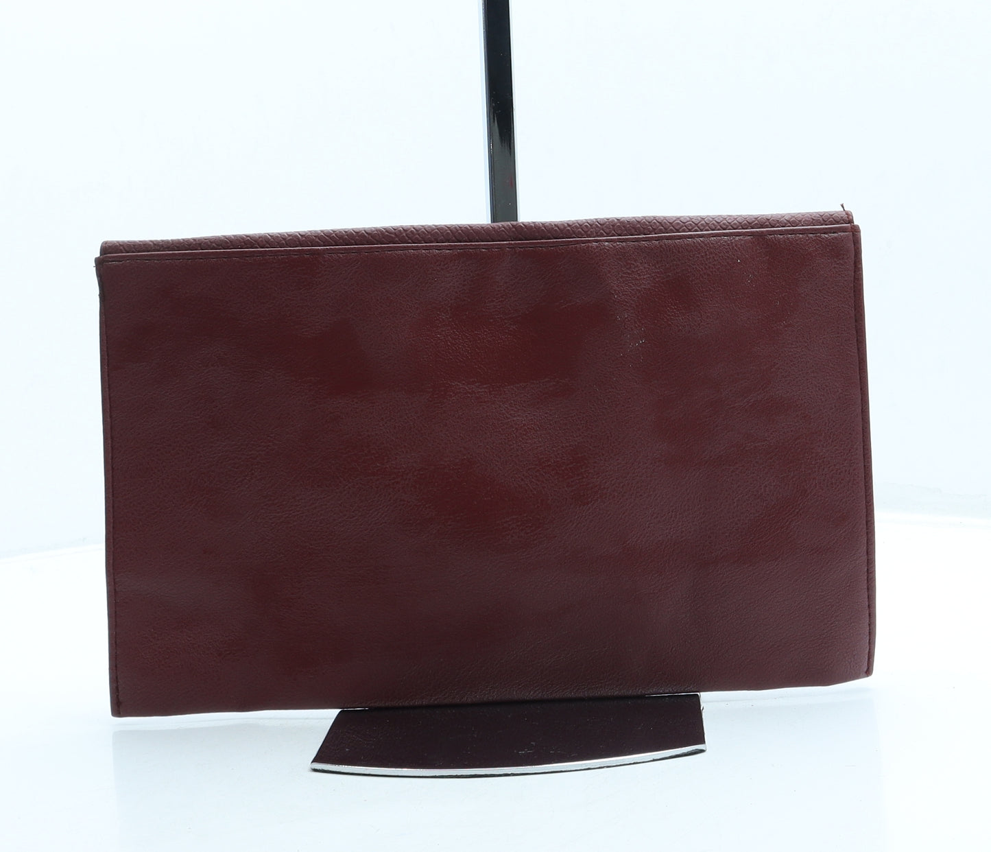 Pep & Co Womens Red Leather Clutch Size Small