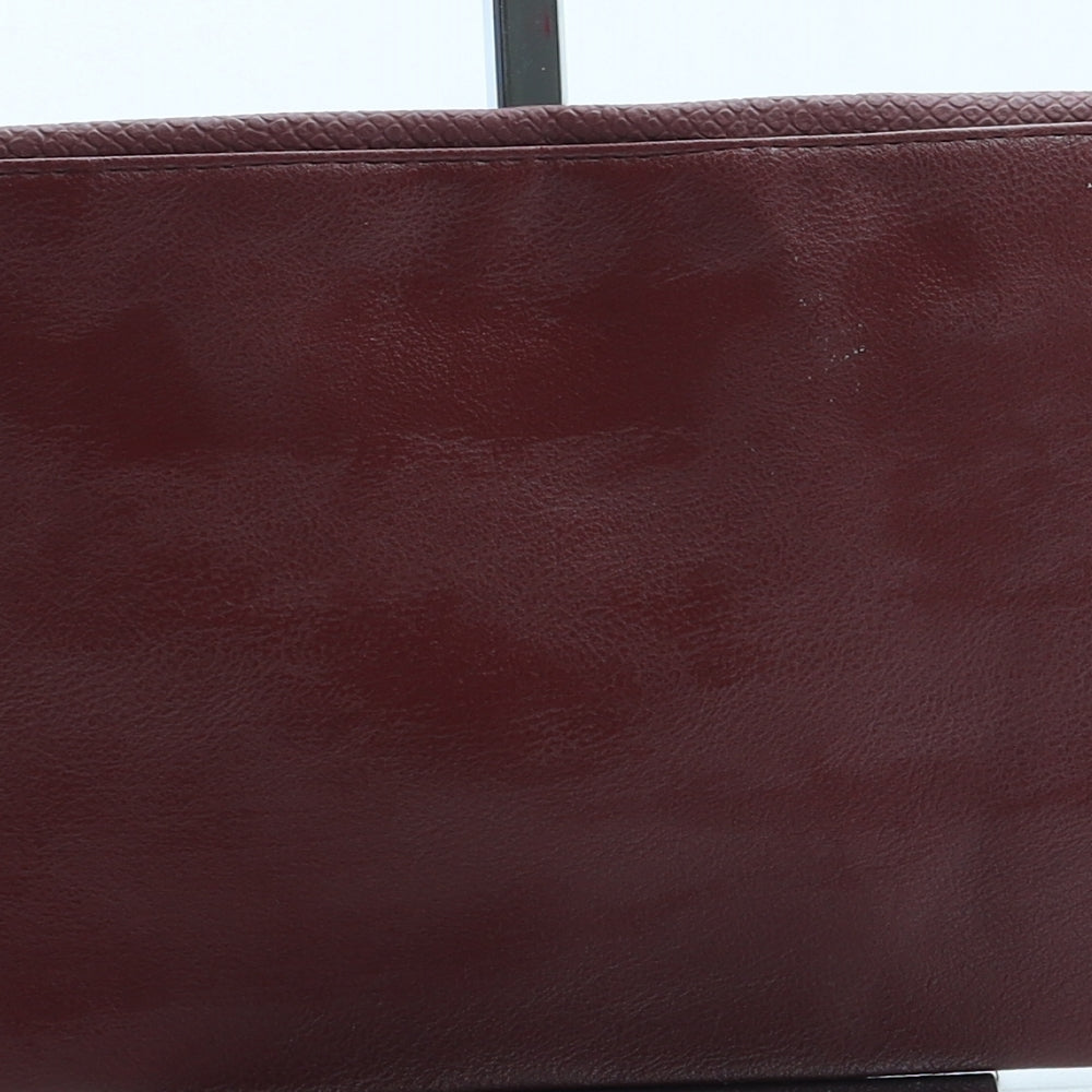 Pep & Co Womens Red Leather Clutch Size Small