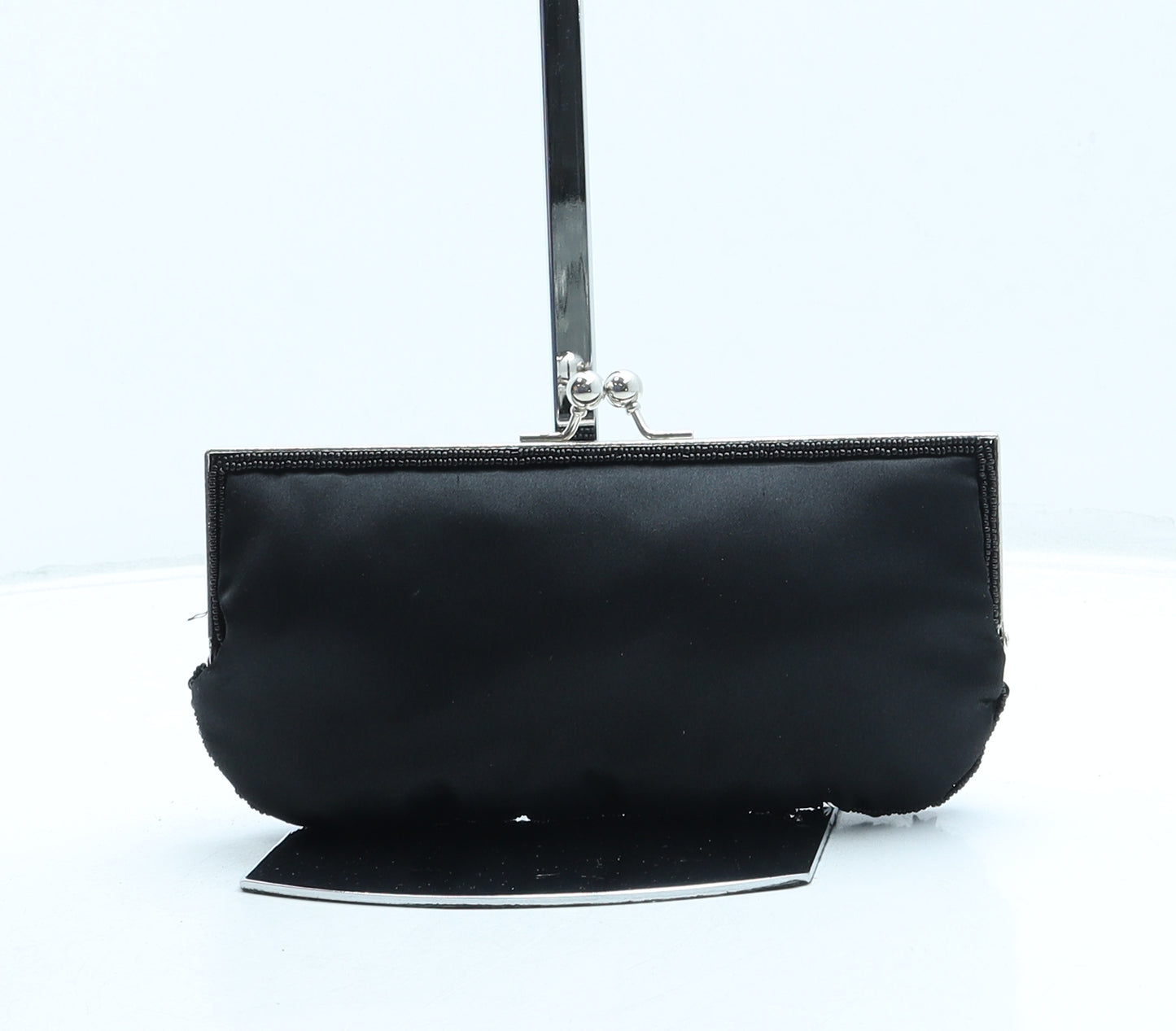 Bijoux Terner Womens Black Polyester Clutch Size Small