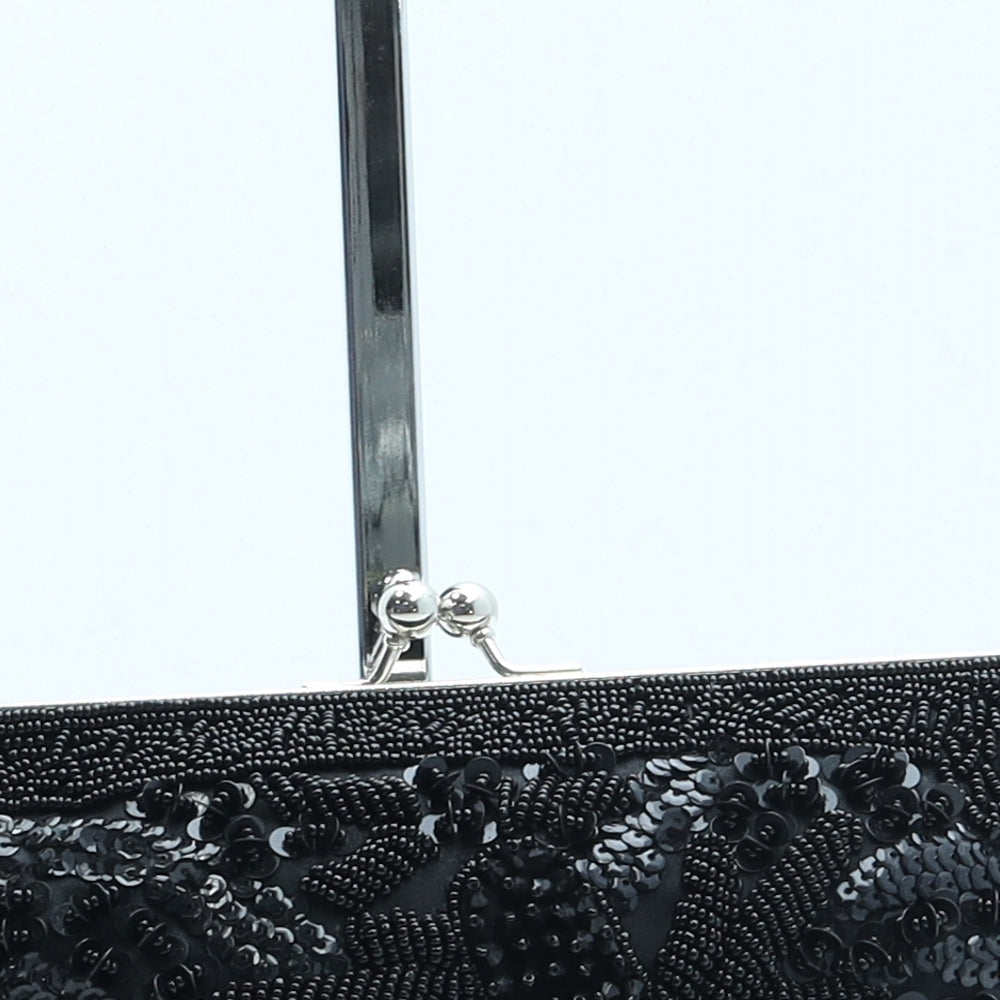 Bijoux Terner Womens Black Polyester Clutch Size Small