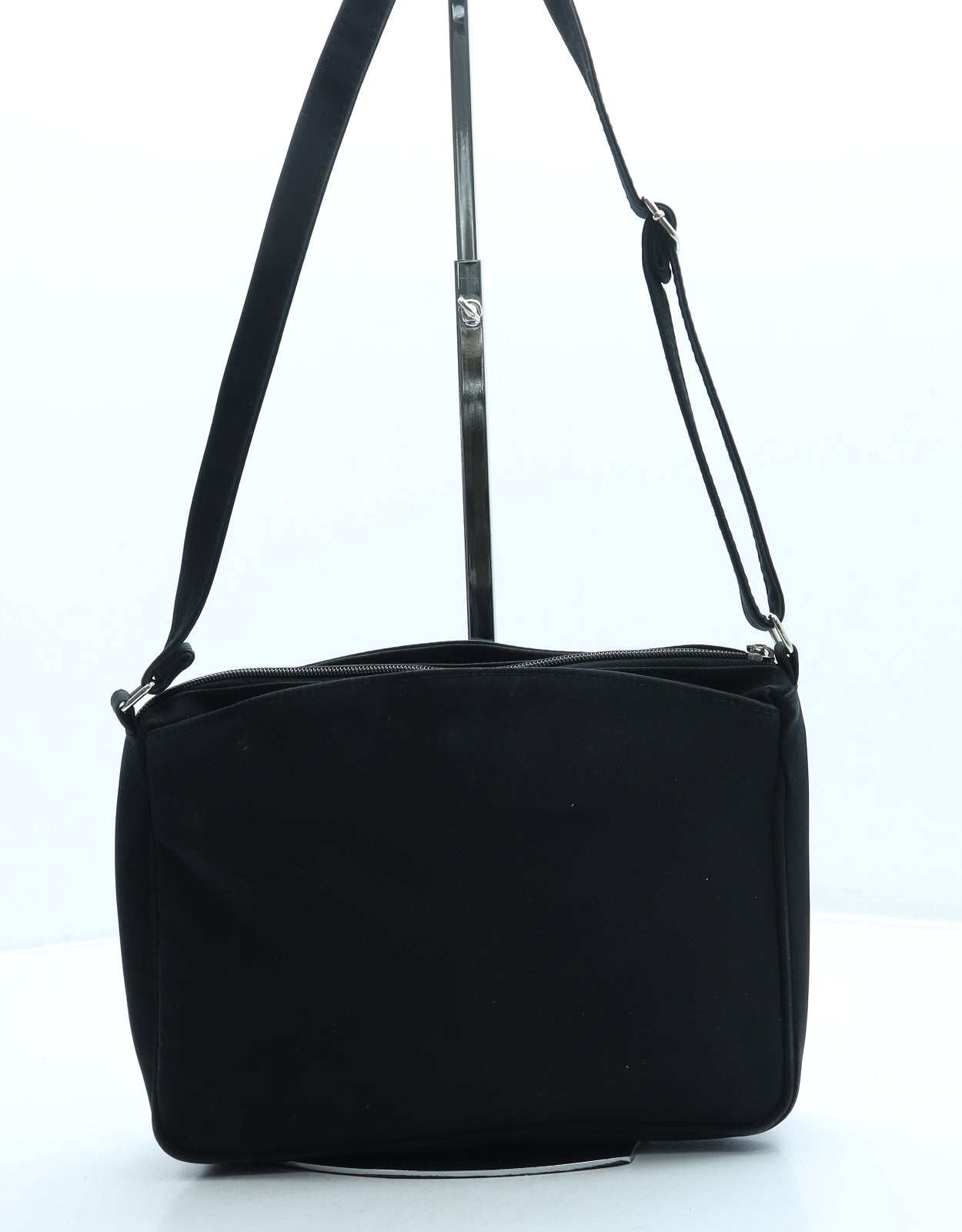 Preworn Womens Black Polyester Crossbody Size Small