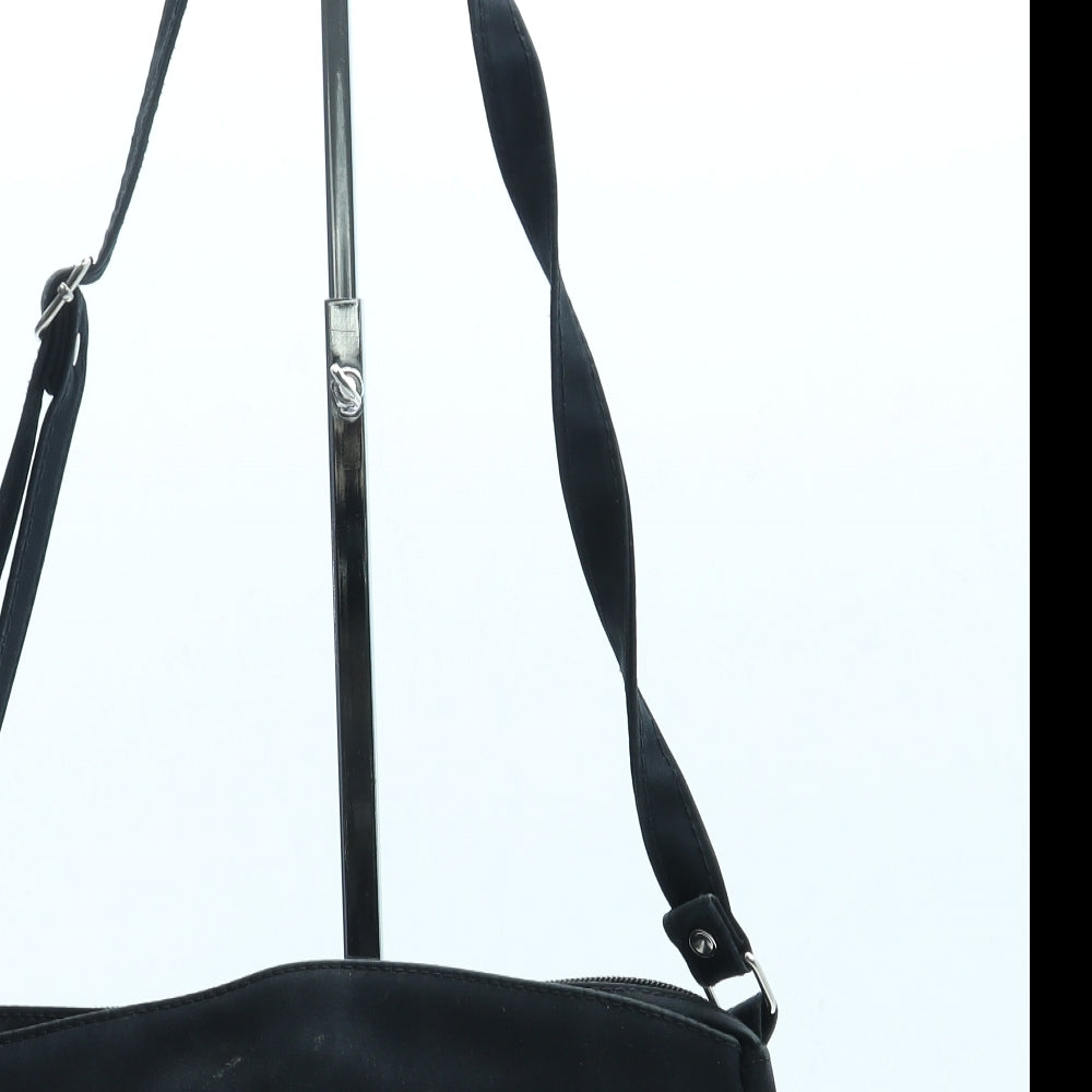 Preworn Womens Black Polyester Crossbody Size Small