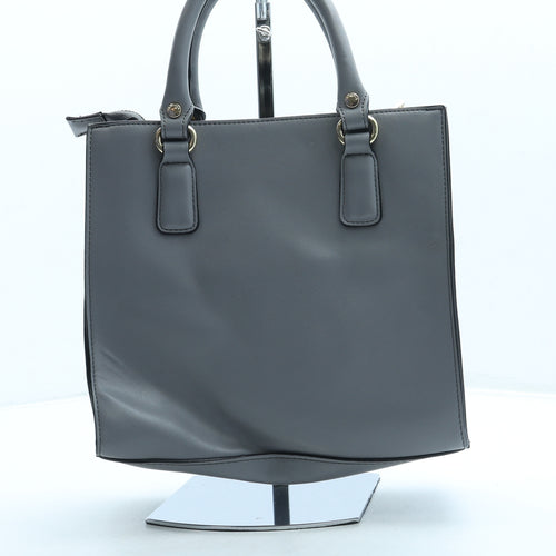 Carvela Womens Grey Leather Top Handle Bag Size Small