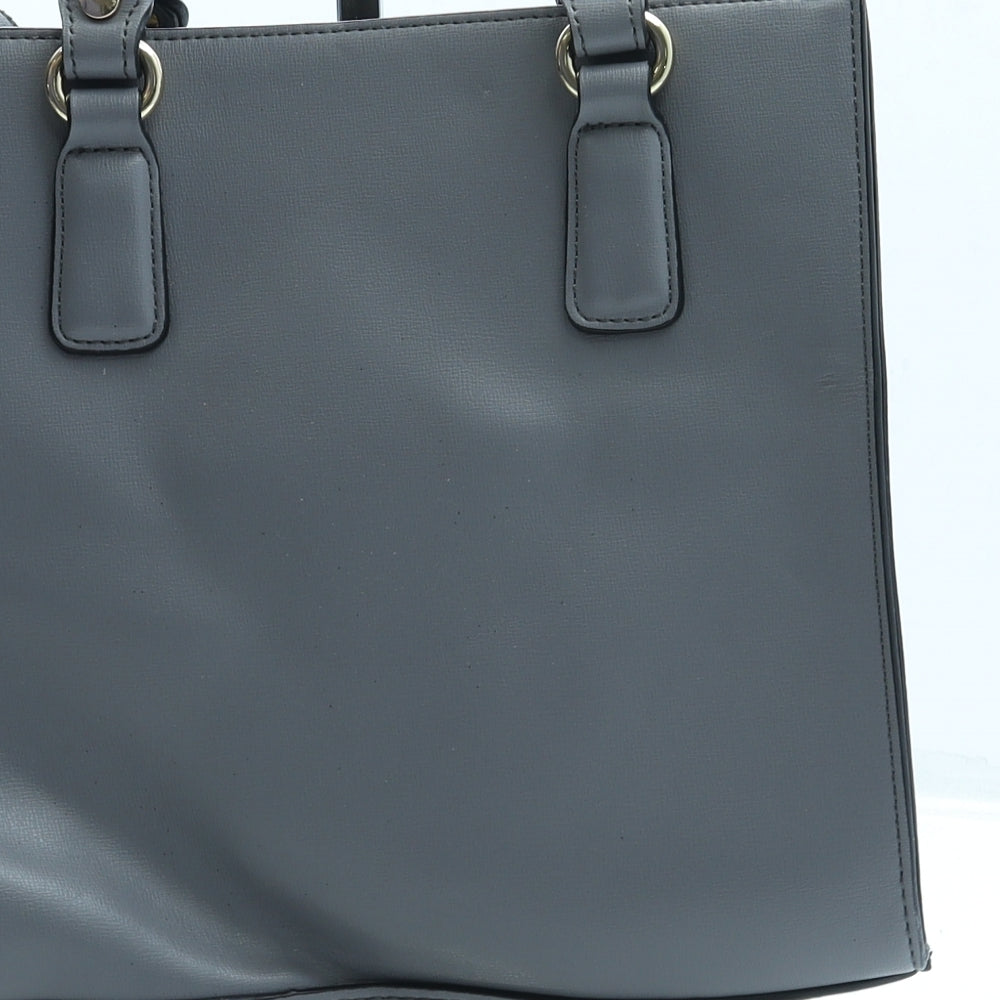 Carvela Womens Grey Leather Top Handle Bag Size Small