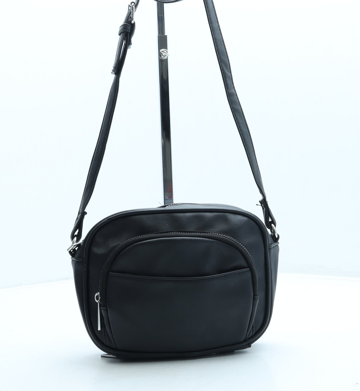Primark Womens Black Leather Crossbody Size Small