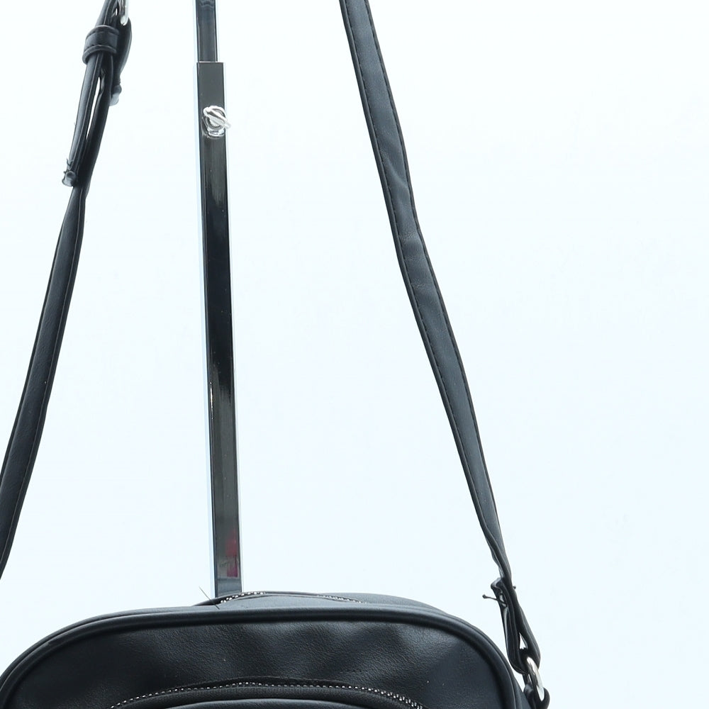 Primark Womens Black Leather Crossbody Size Small