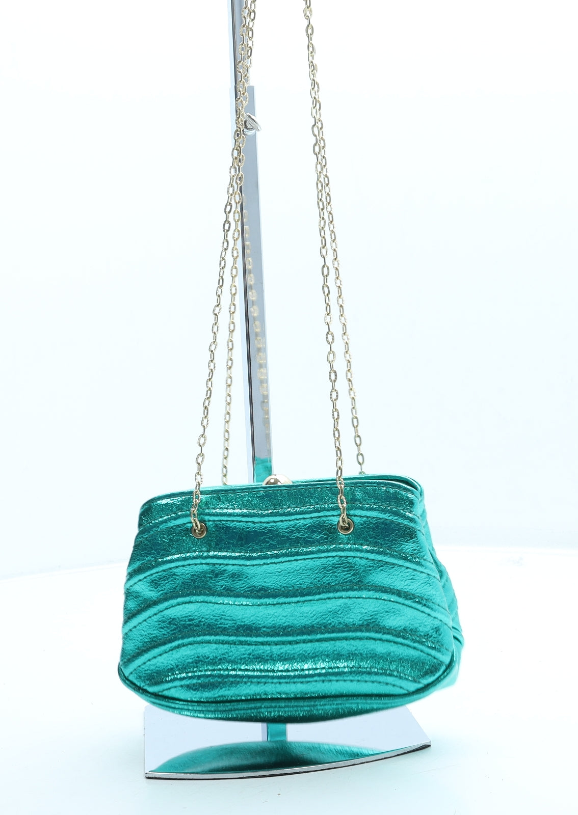 Zara Womens Green Leather Crossbody Size Mini
