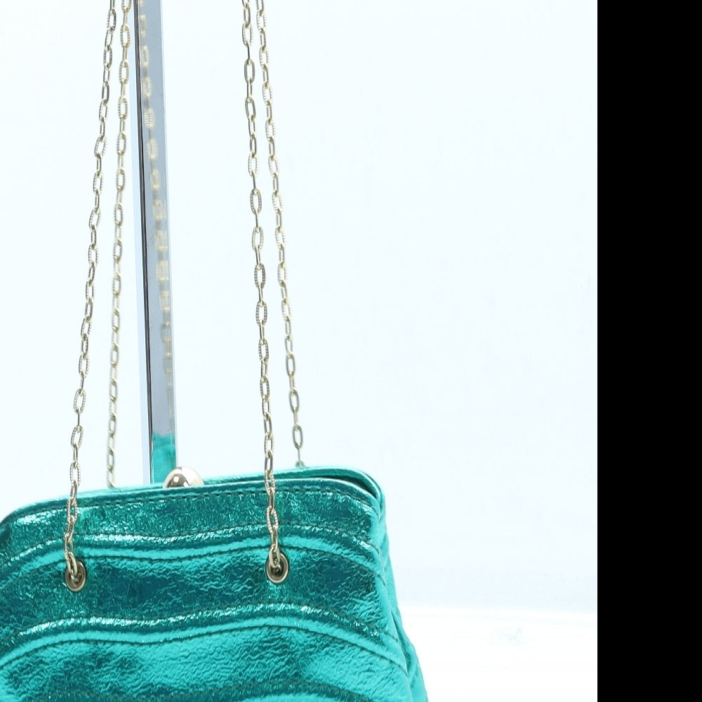 Zara Womens Green Leather Crossbody Size Mini