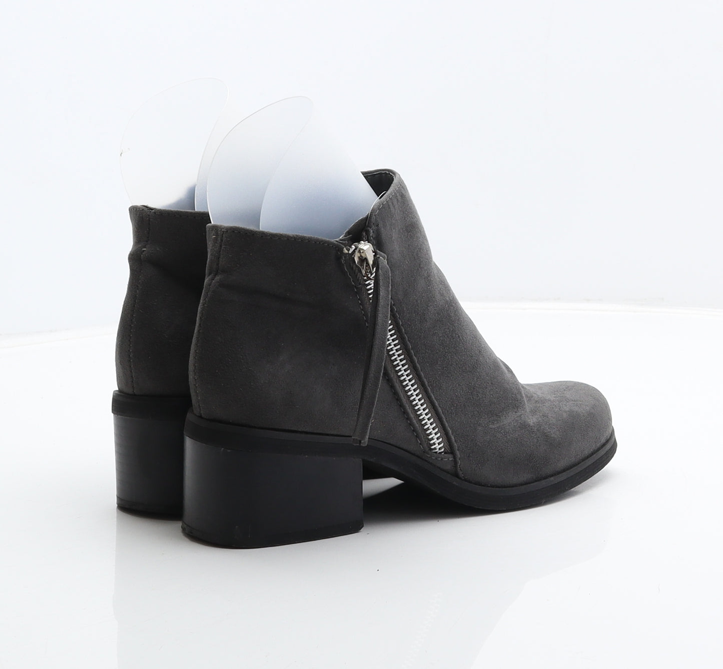 New Look Womens Grey Polyester Bootie Boot UK 3 36