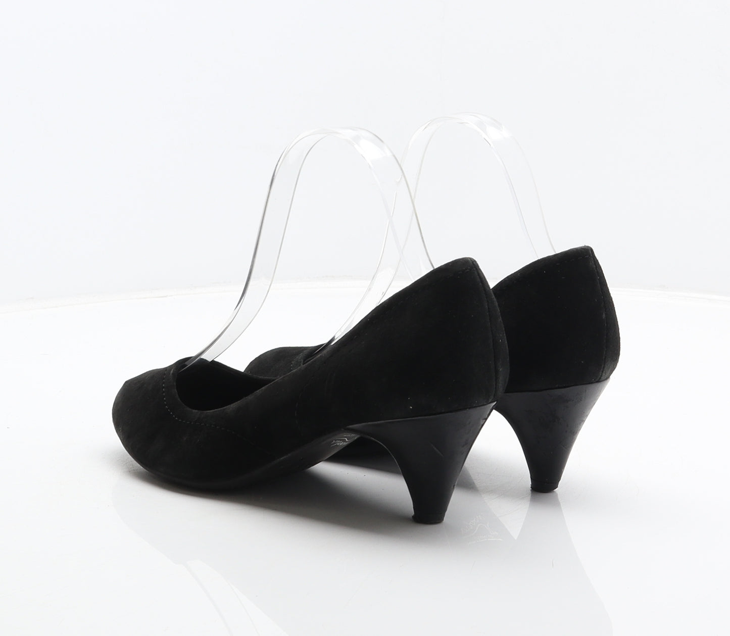 Marks and Spencer Womens Black Suede Court Heel UK 3.5