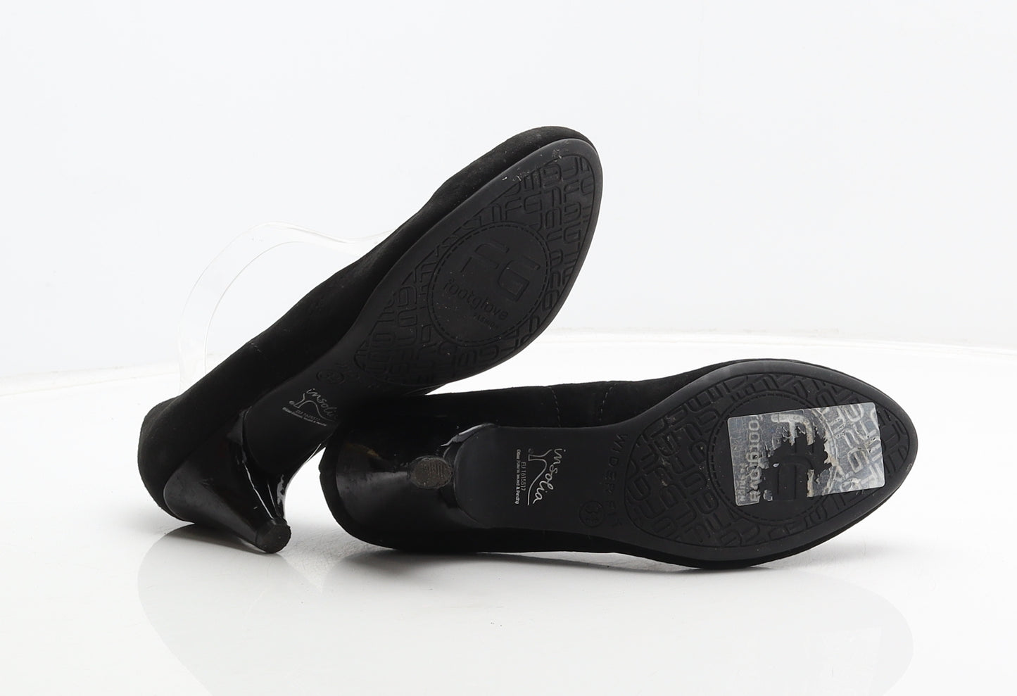 Marks and Spencer Womens Black Suede Court Heel UK 3.5