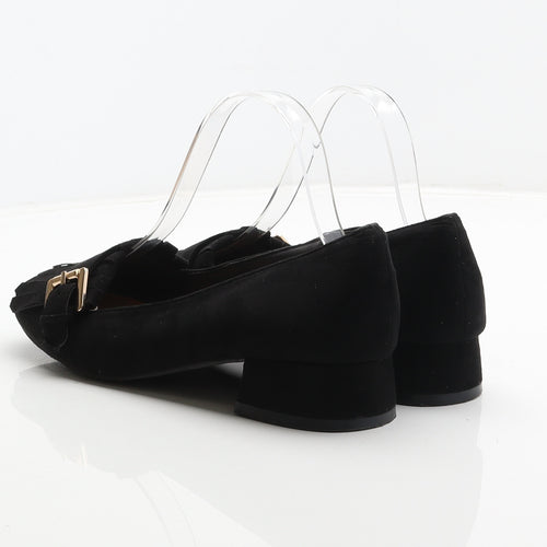 Peacocks Womens Black Polyester Court Heel UK 5 38