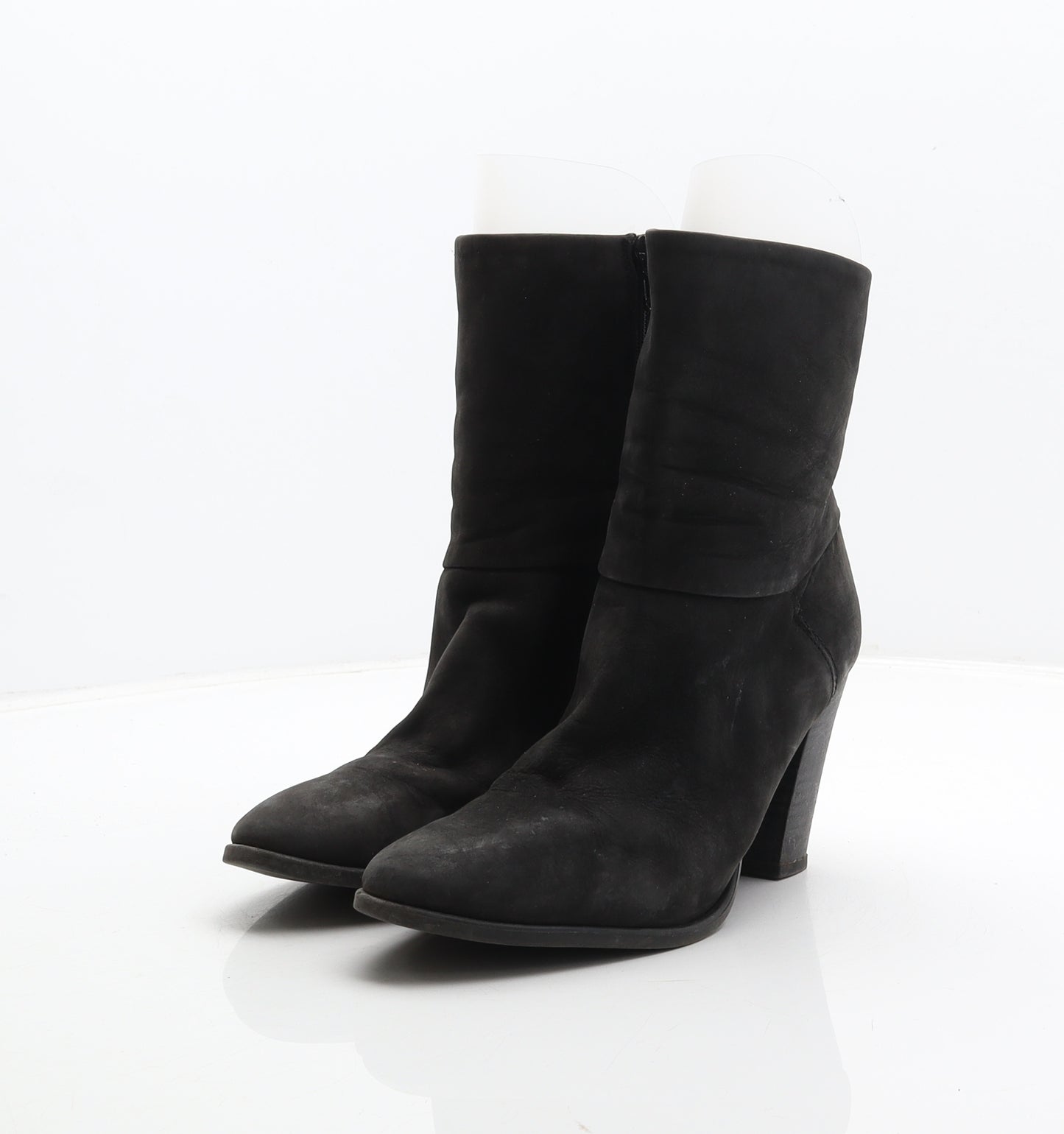Jones Bootmaker Womens Black Leather Bootie Boot UK 5.5 39