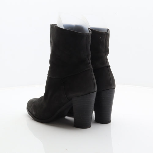 Jones Bootmaker Womens Black Leather Bootie Boot UK 5.5 39