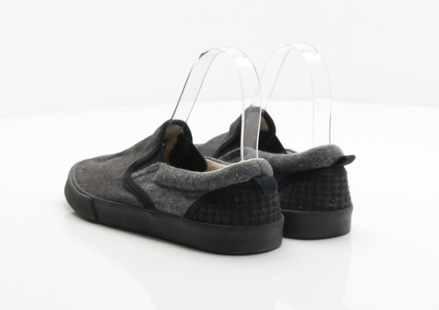 Gap Boys Grey Herringbone Fabric Slip On Casual UK 1 32