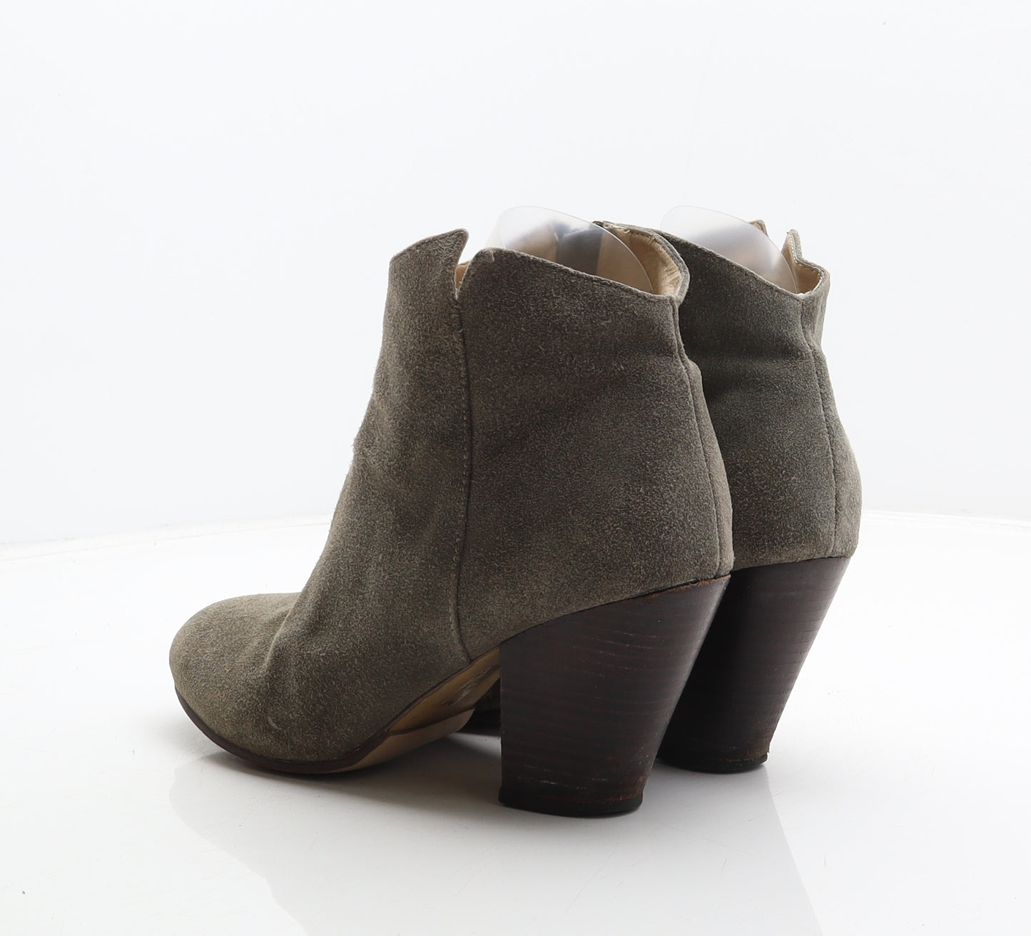 Preworn Womens Grey Suede Bootie Boot UK 6.5 40