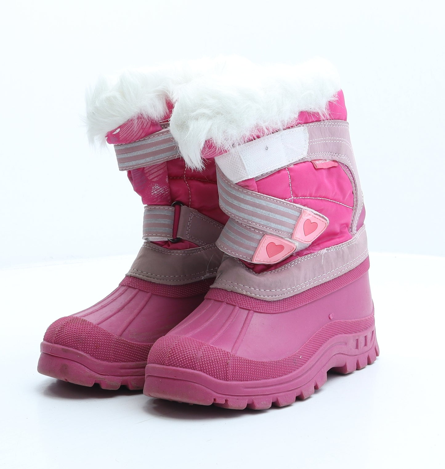 Trespass Girls Pink Synthetic Snow Boot Boot UK 13