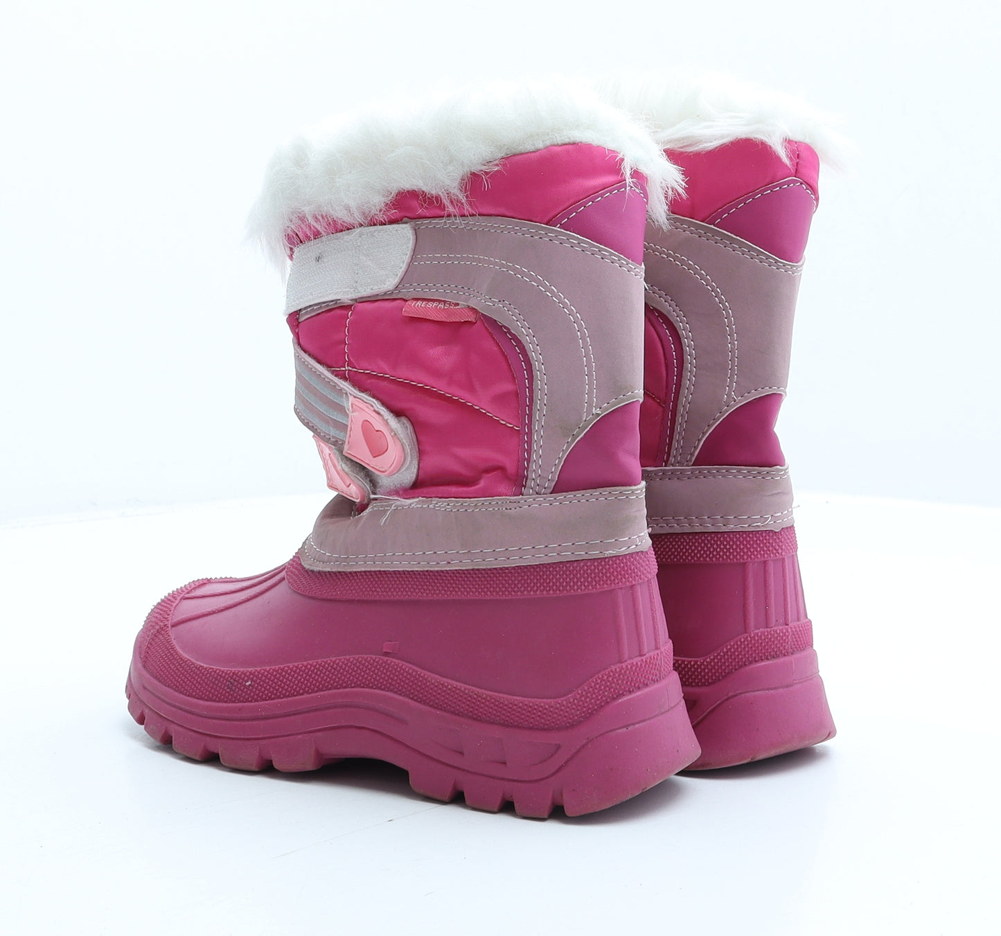 Trespass Girls Pink Synthetic Snow Boot Boot UK 13