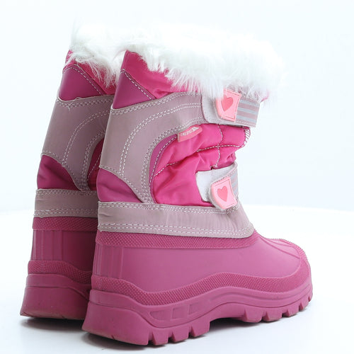Trespass Girls Pink Synthetic Snow Boot Boot UK 13