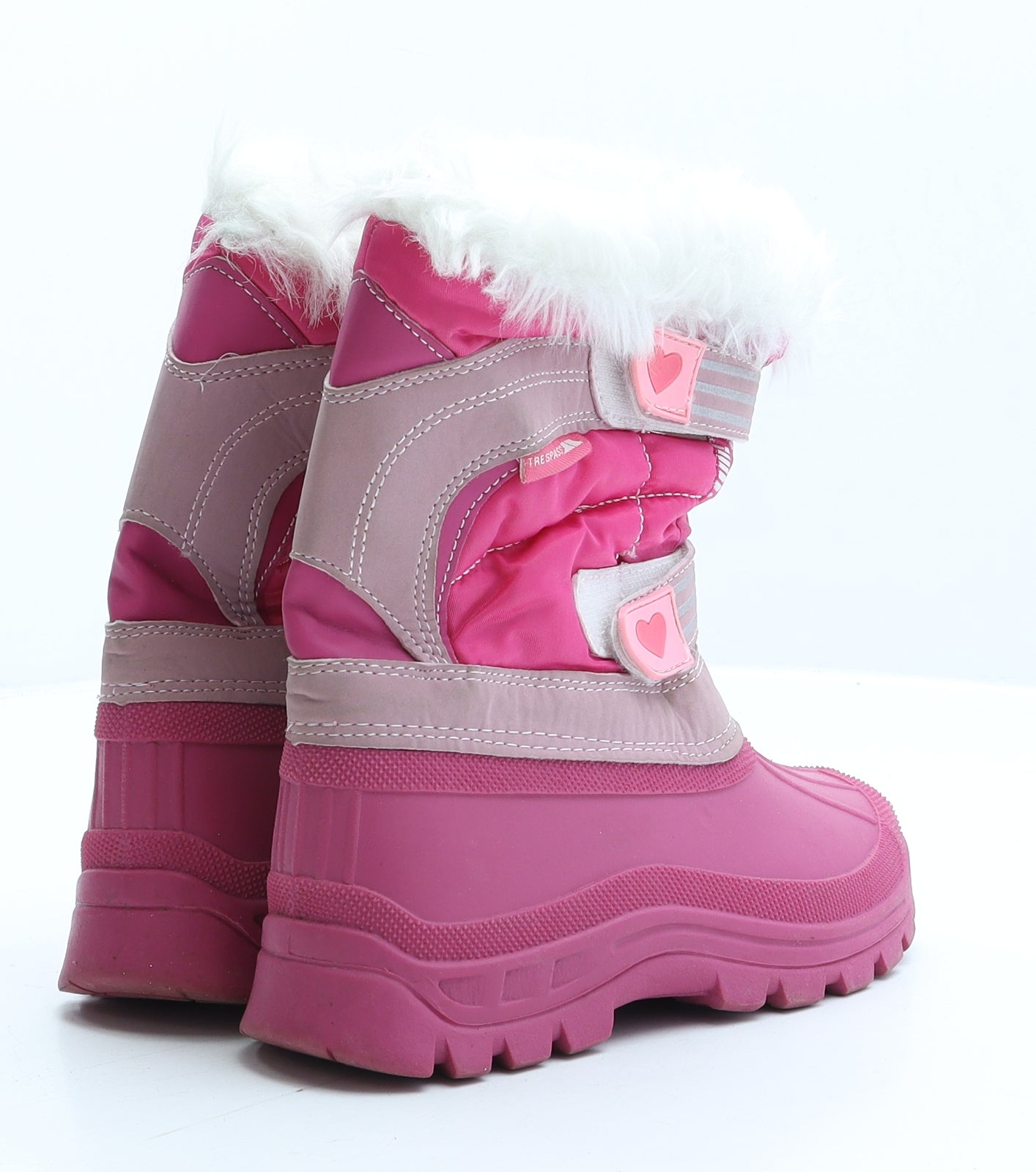 Trespass Girls Pink Synthetic Snow Boot Boot UK 13