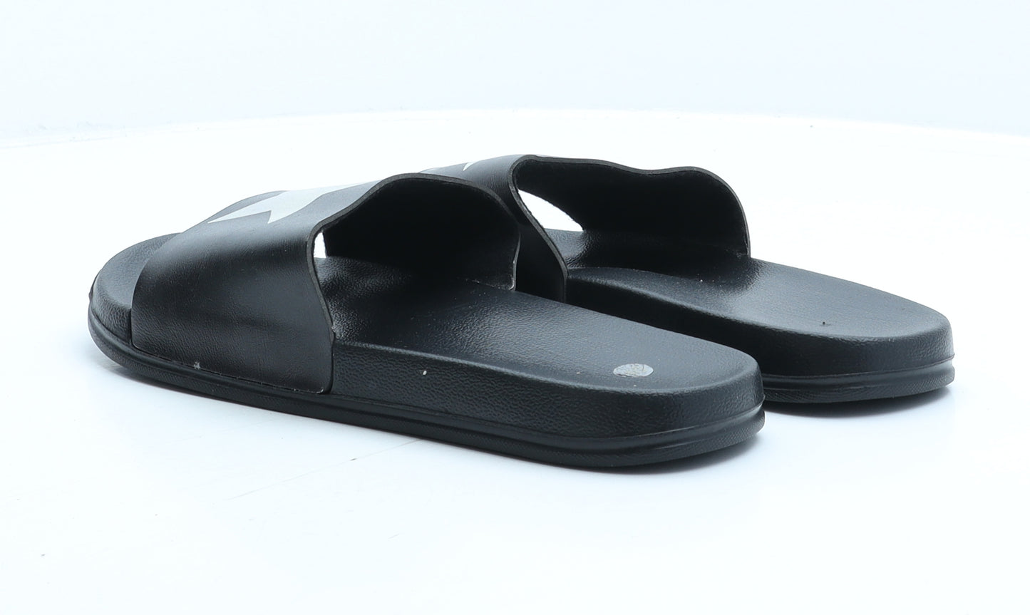 Preworn Womens Blue Rubber Slider Sandal UK 7 40