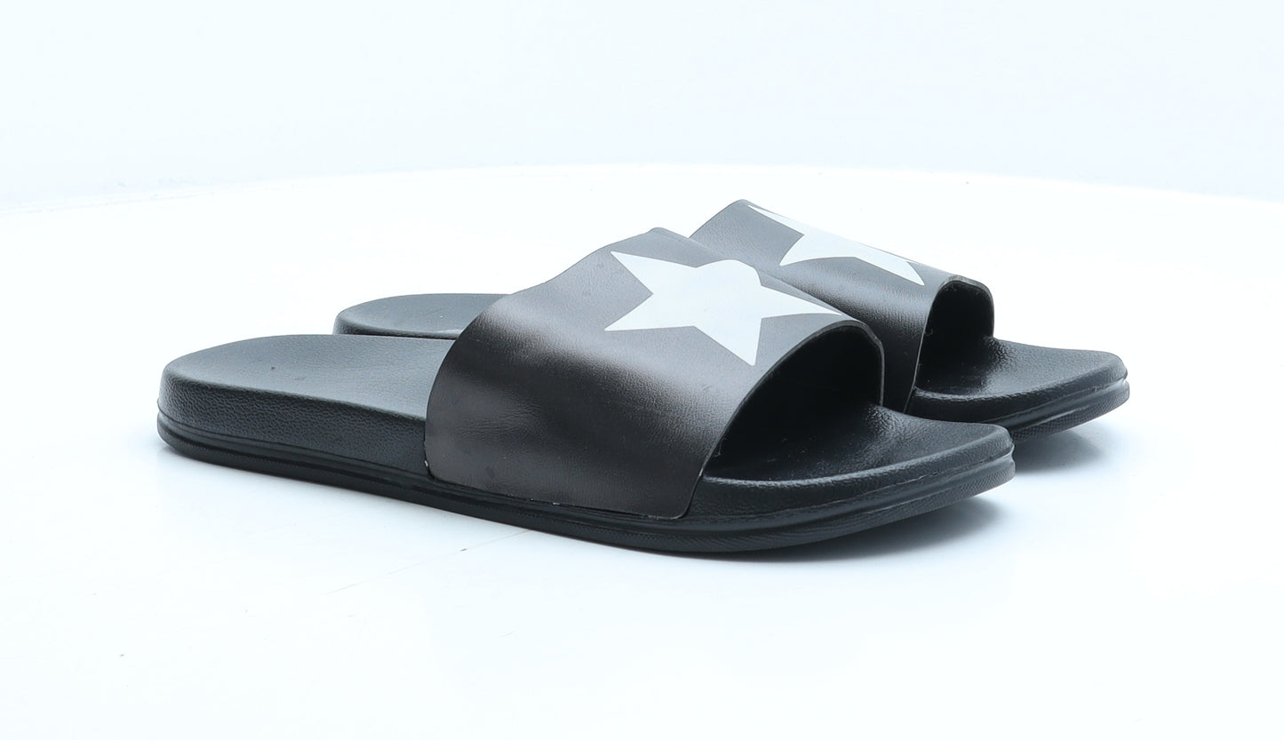Preworn Womens Blue Rubber Slider Sandal UK 7 40