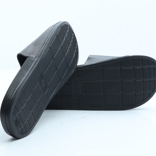 Preworn Womens Blue Rubber Slider Sandal UK 7 40