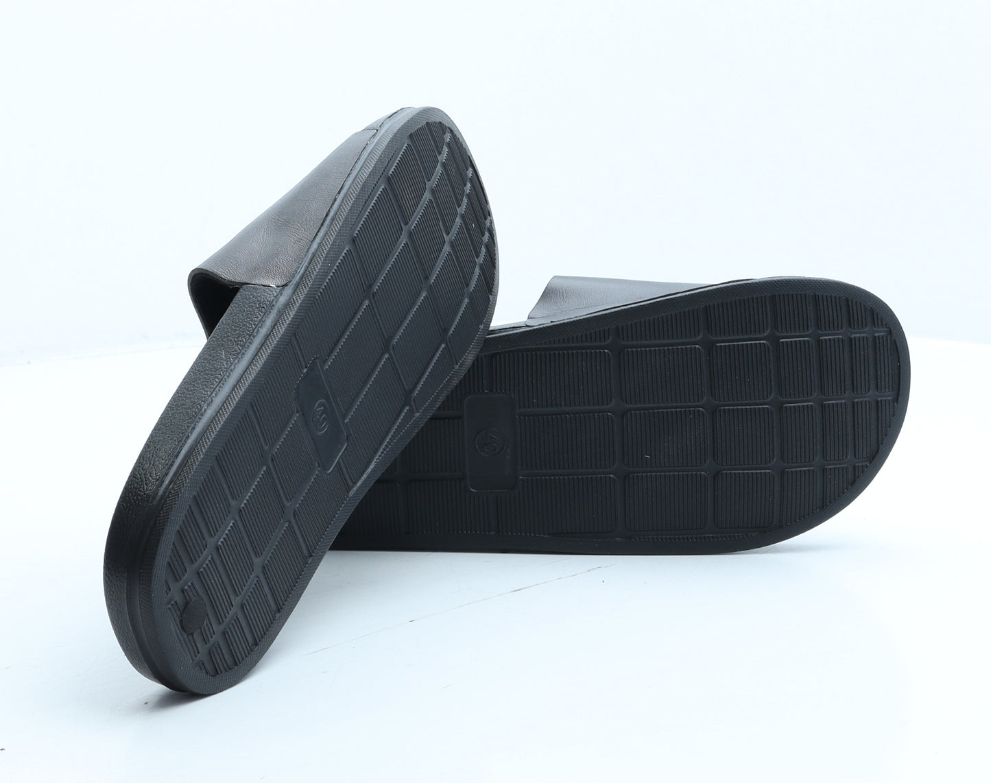 Preworn Womens Blue Rubber Slider Sandal UK 7 40
