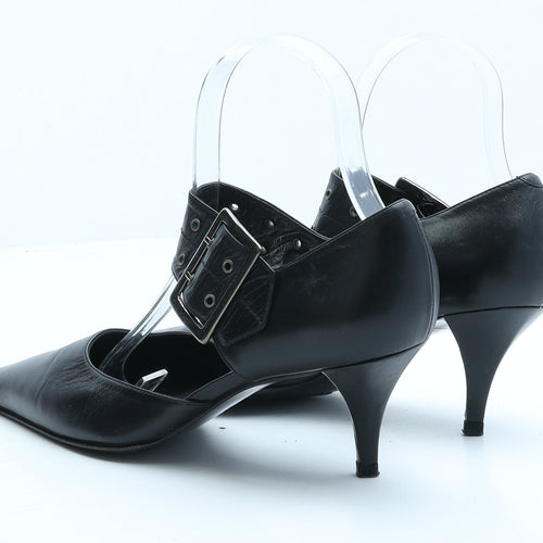 Footloose Womens Black Leather D'Orsay Heel UK 3 36