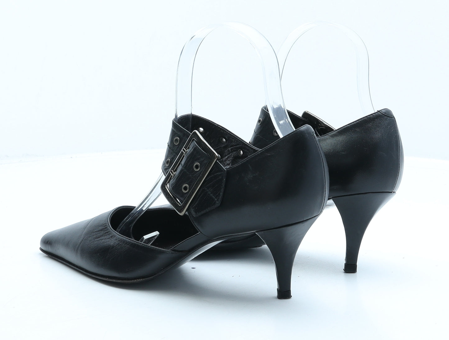 Footloose Womens Black Leather D'Orsay Heel UK 3 36