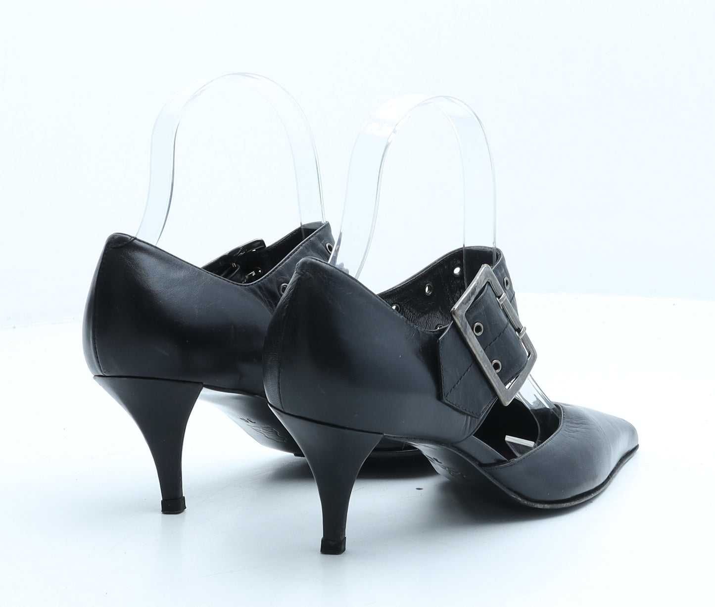 Footloose Womens Black Leather D'Orsay Heel UK 3 36