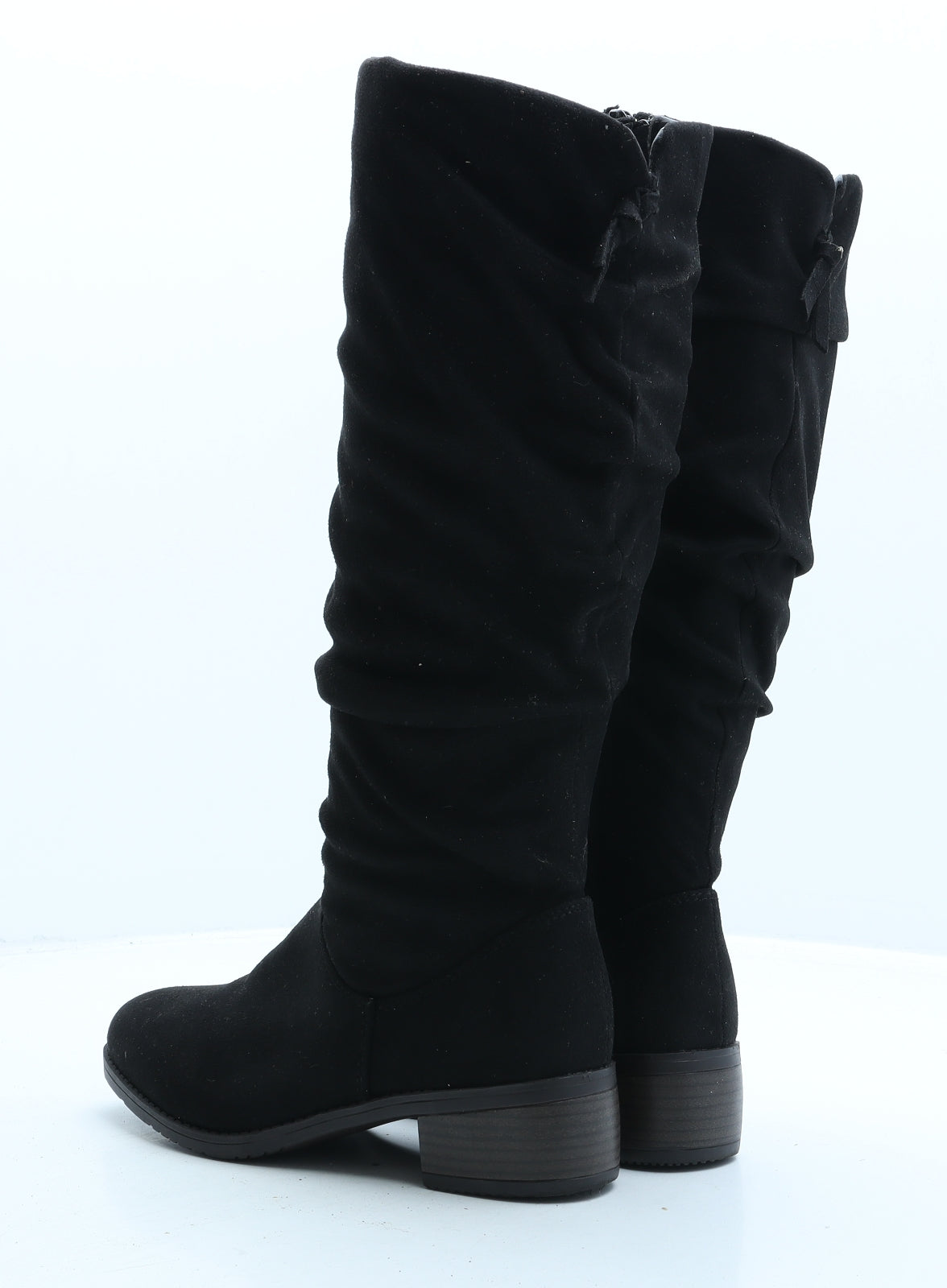 London Label Womens Black Synthetic Slip On Boot UK 5