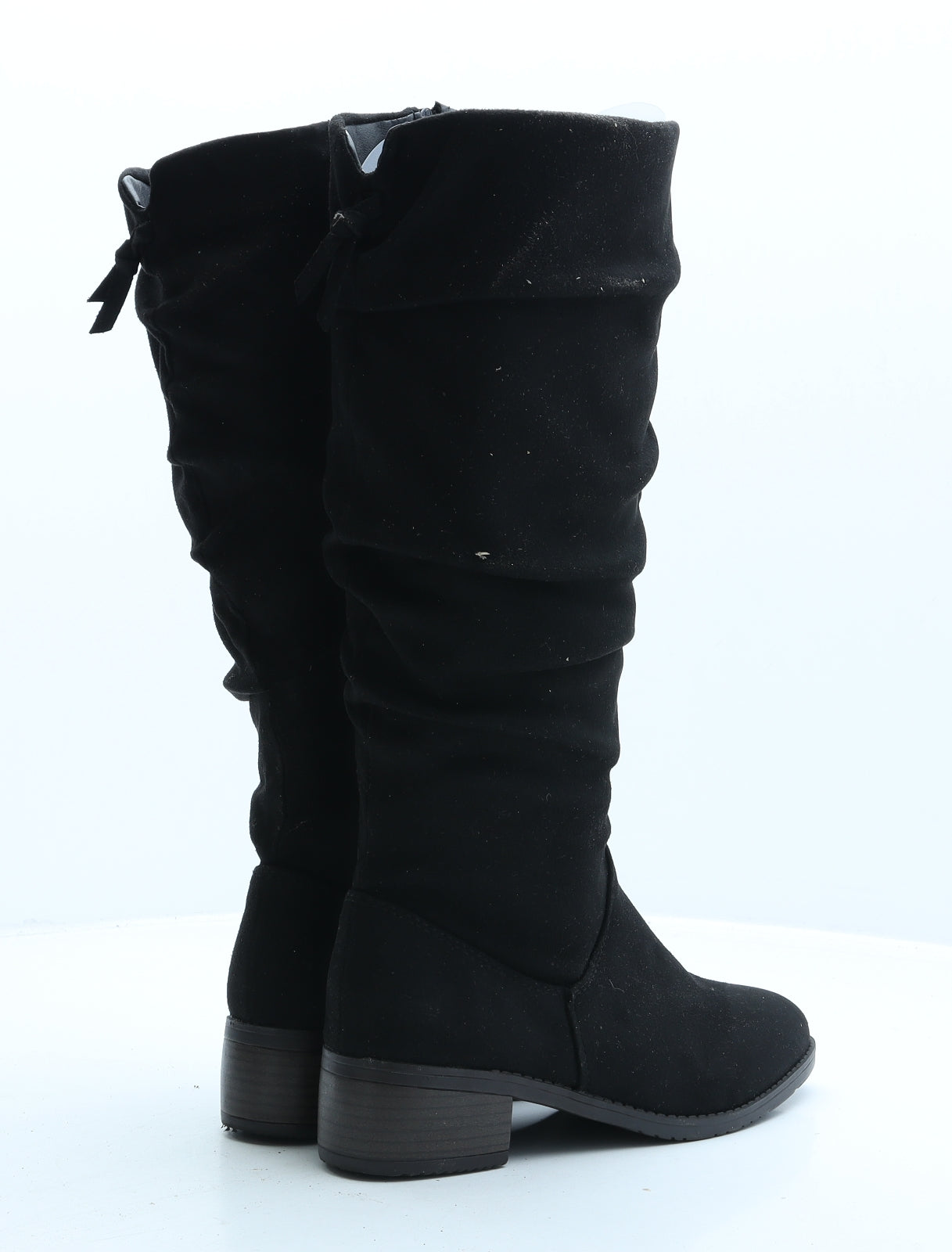 London Label Womens Black Synthetic Slip On Boot UK 5