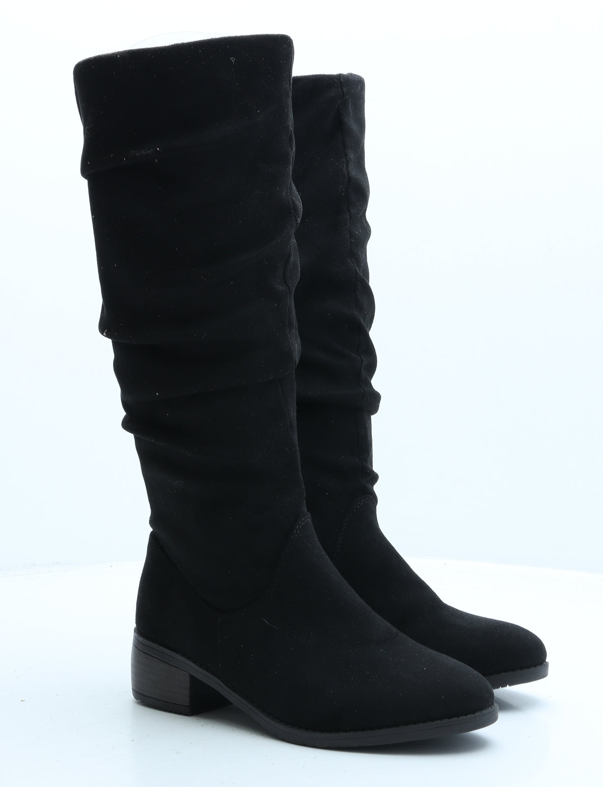 London Label Womens Black Synthetic Slip On Boot UK 5