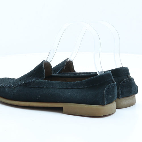 Preworn Womens Blue Fabric Loafer Casual UK 3 36