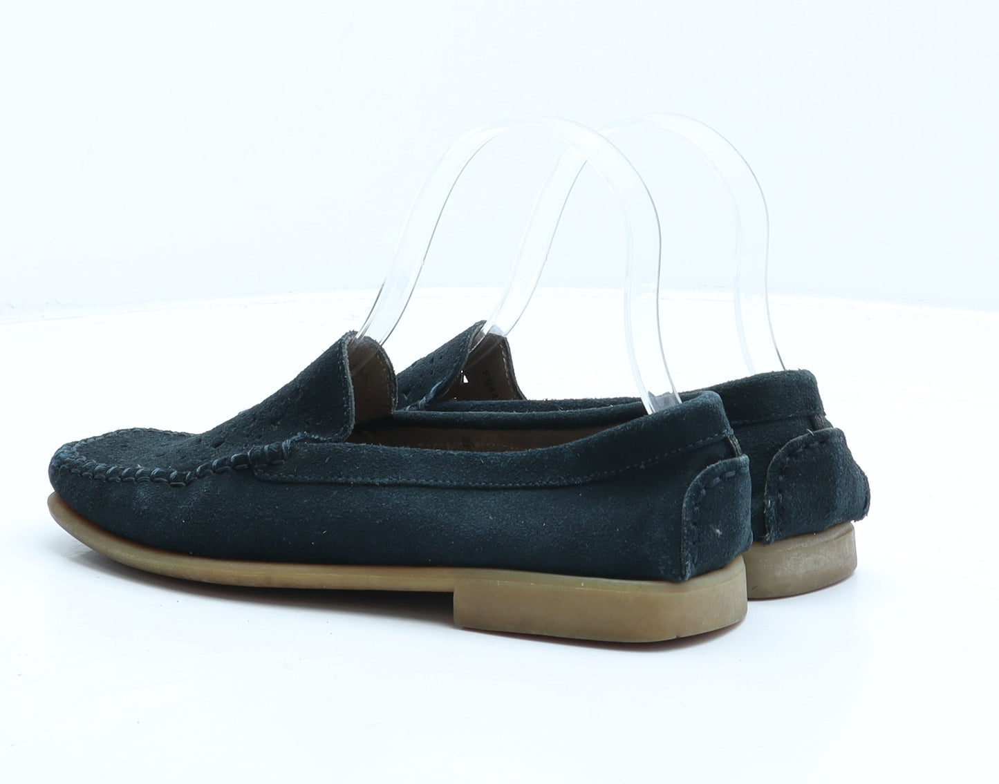 Preworn Womens Blue Fabric Loafer Casual UK 3 36