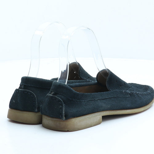 Preworn Womens Blue Fabric Loafer Casual UK 3 36