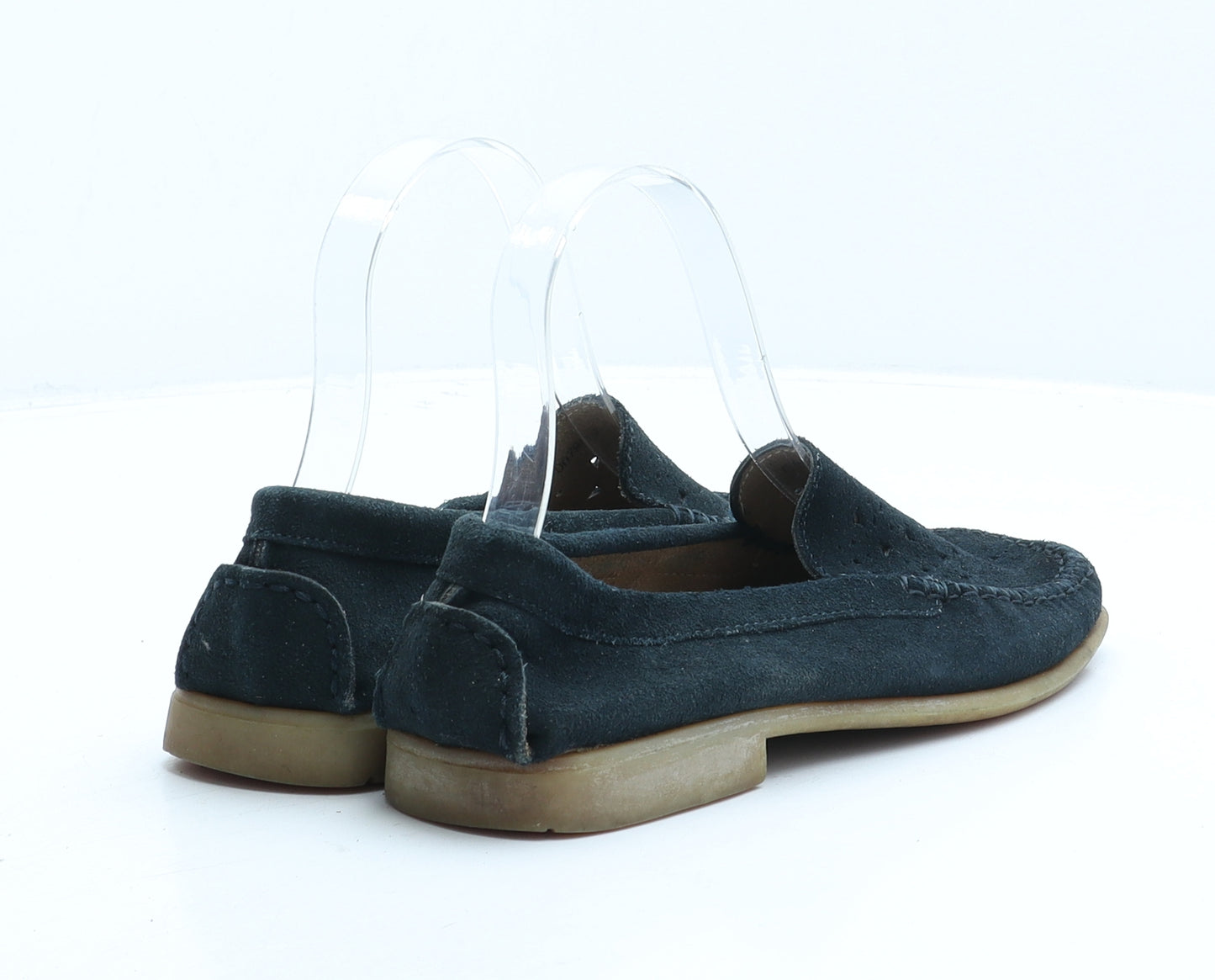 Preworn Womens Blue Fabric Loafer Casual UK 3 36