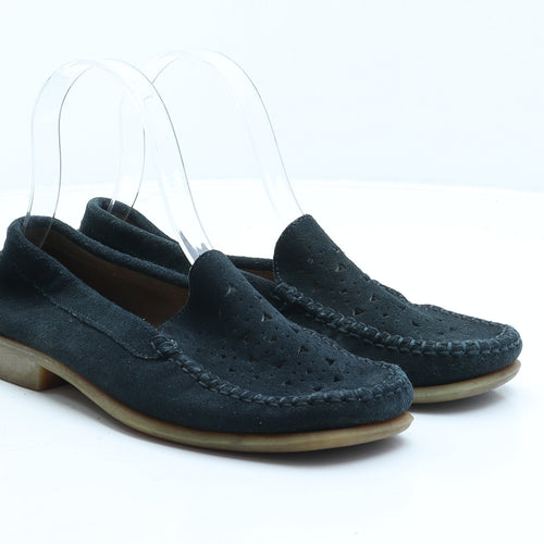 Preworn Womens Blue Fabric Loafer Casual UK 3 36