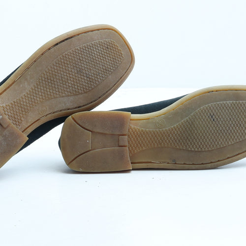 Preworn Womens Blue Fabric Loafer Casual UK 3 36